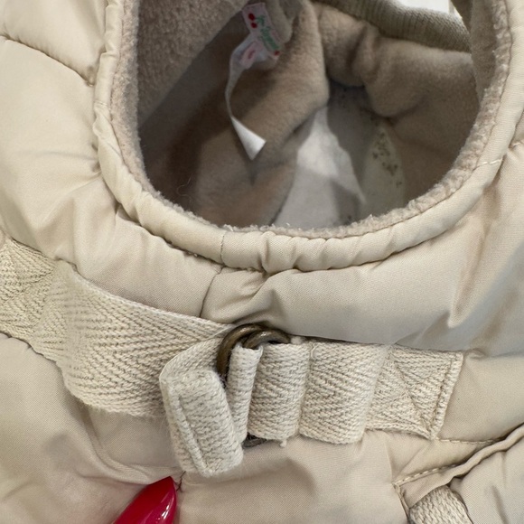 Bonpoint kids Khaki Cropped Puffer Vest - Picture 2 of 7